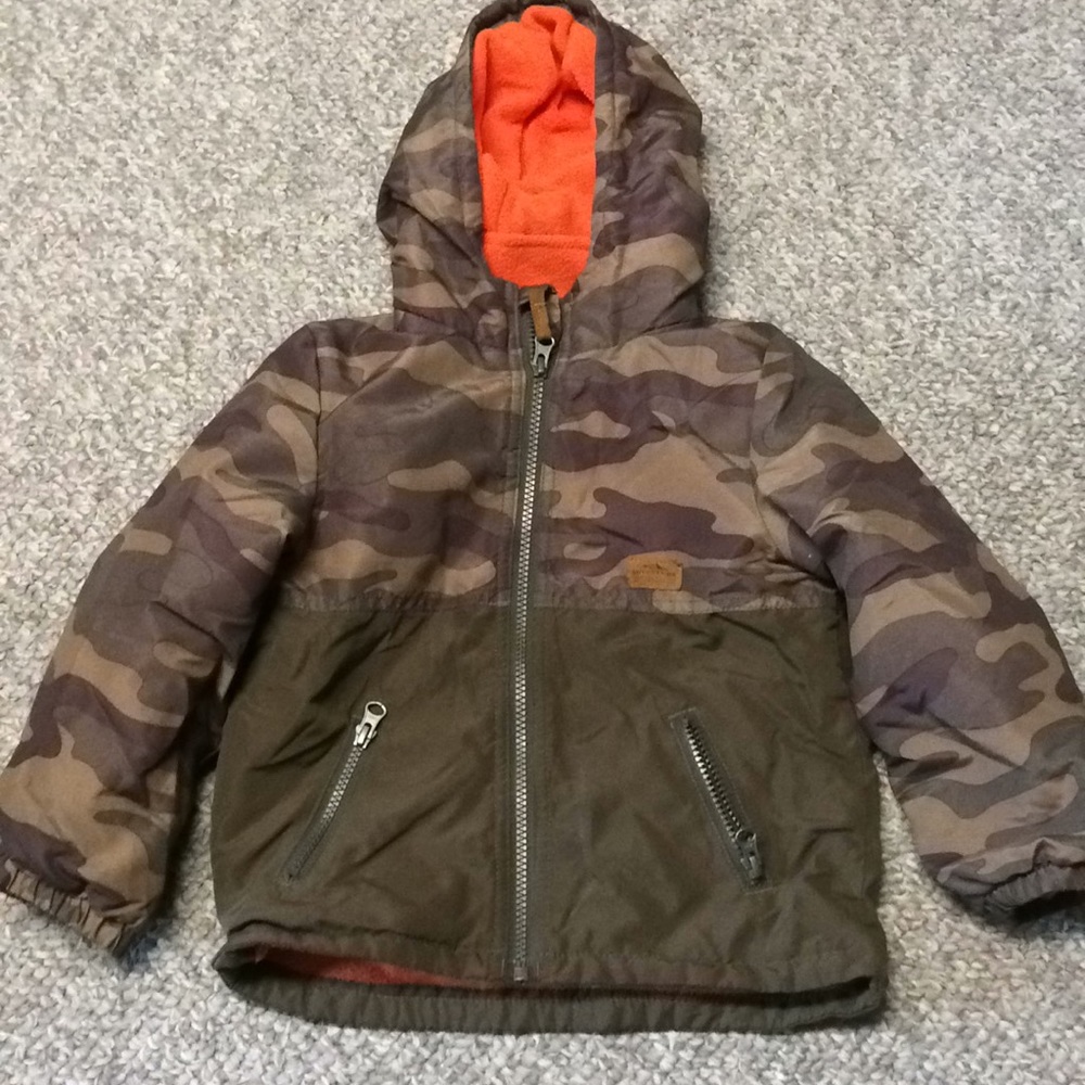 4t boys fall/ spring camo coat carters